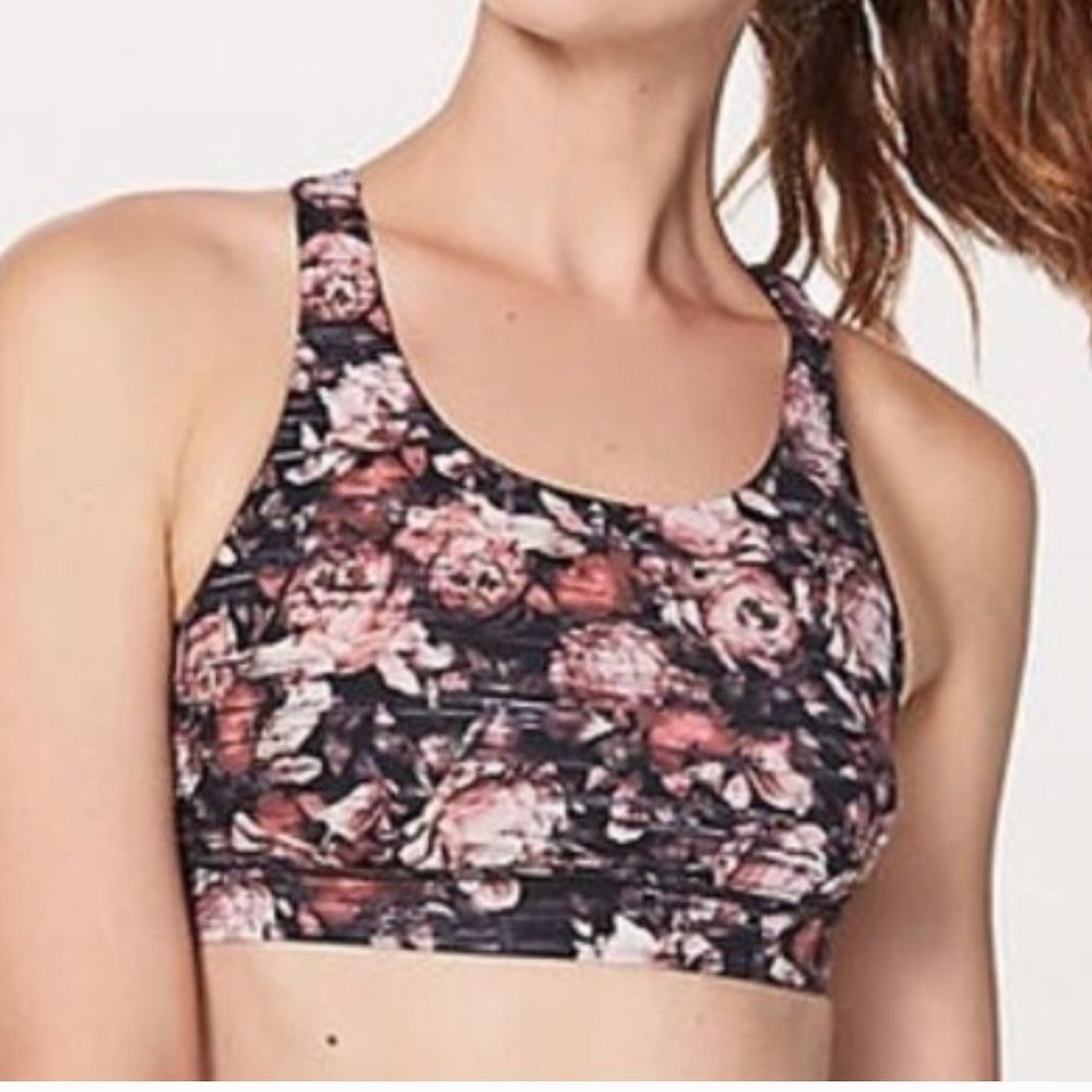 Lululemon Break Free Bra Peony Multi